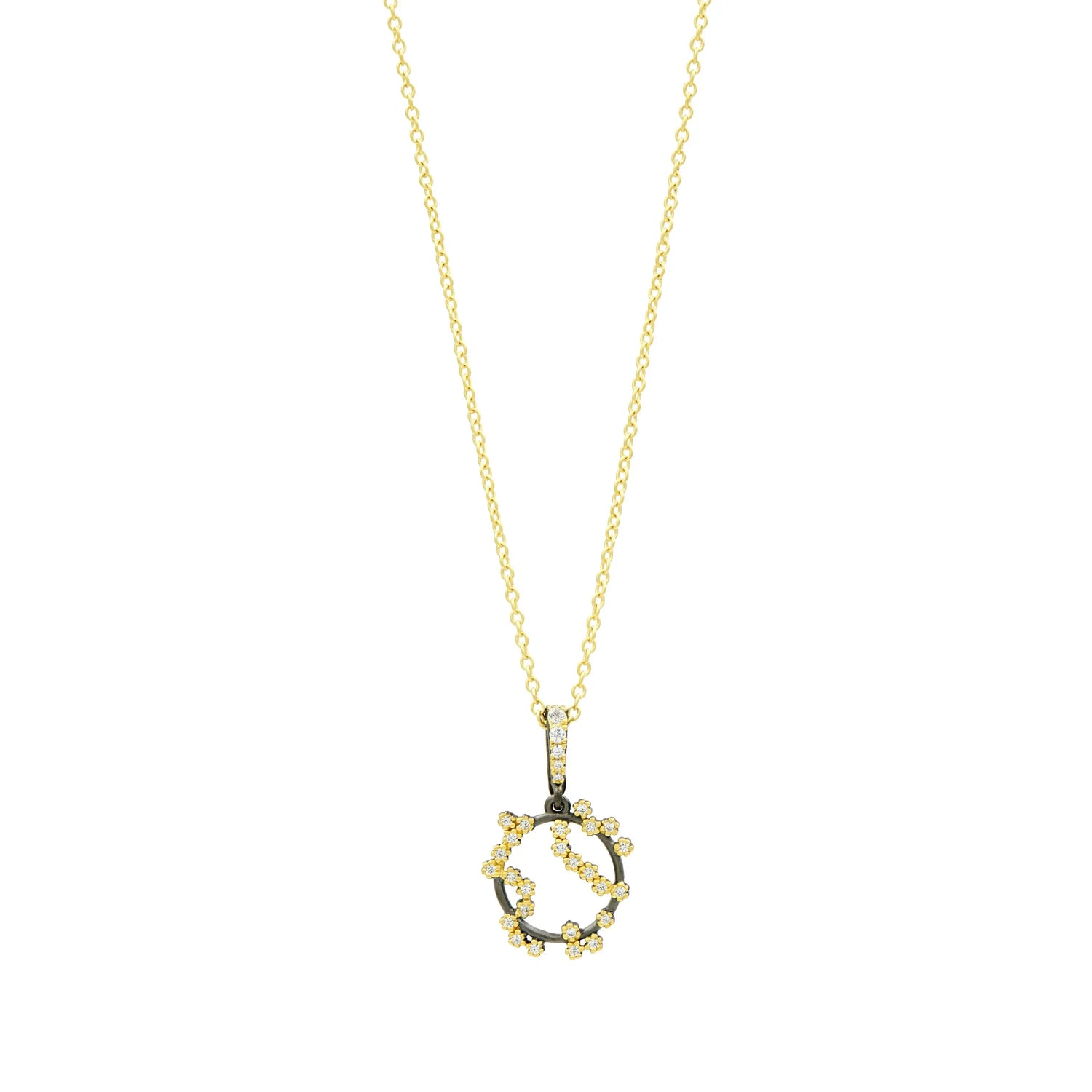  Midnight Pavé Roped Pendant Necklace FR Vault NECKLACE