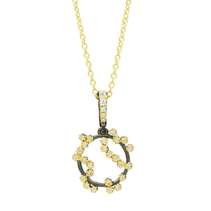 Matte16 Midnight Pavé Roped Pendant Necklace FR Vault NECKLACE