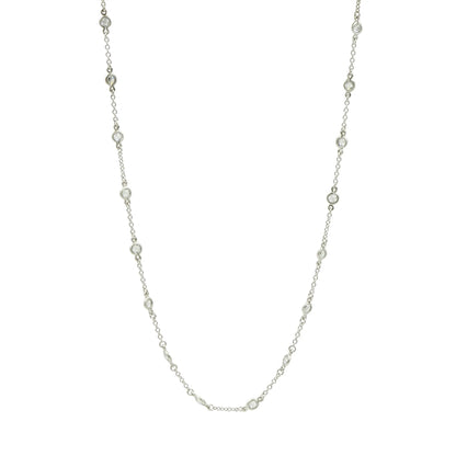 Silver16 Mini Bezel Stone Necklace Signature NECKLACE