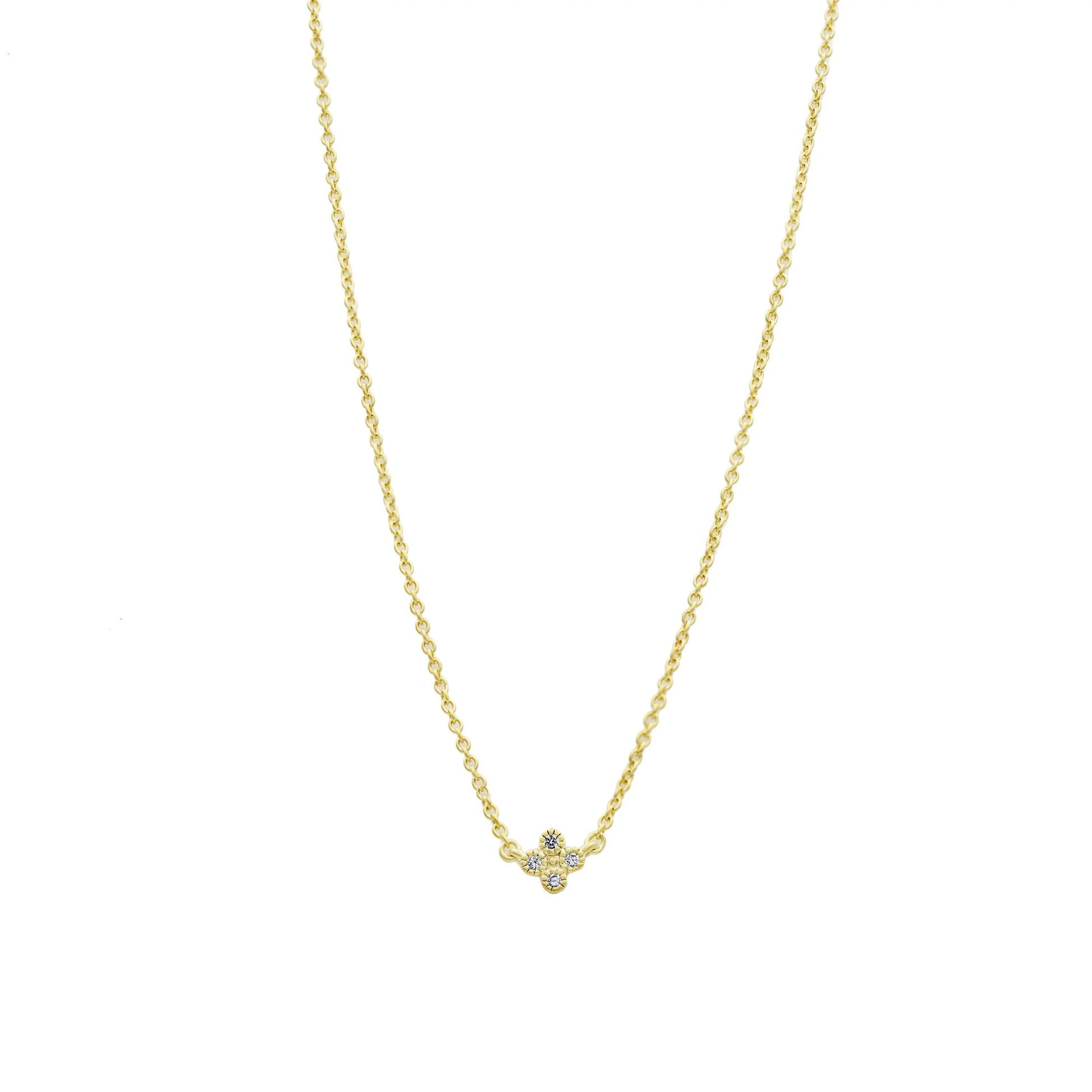 Gold Mini Clover Necklace Signature NECKLACE