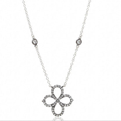 Open Clover Pav Necklace - FREIDA ROTHMAN