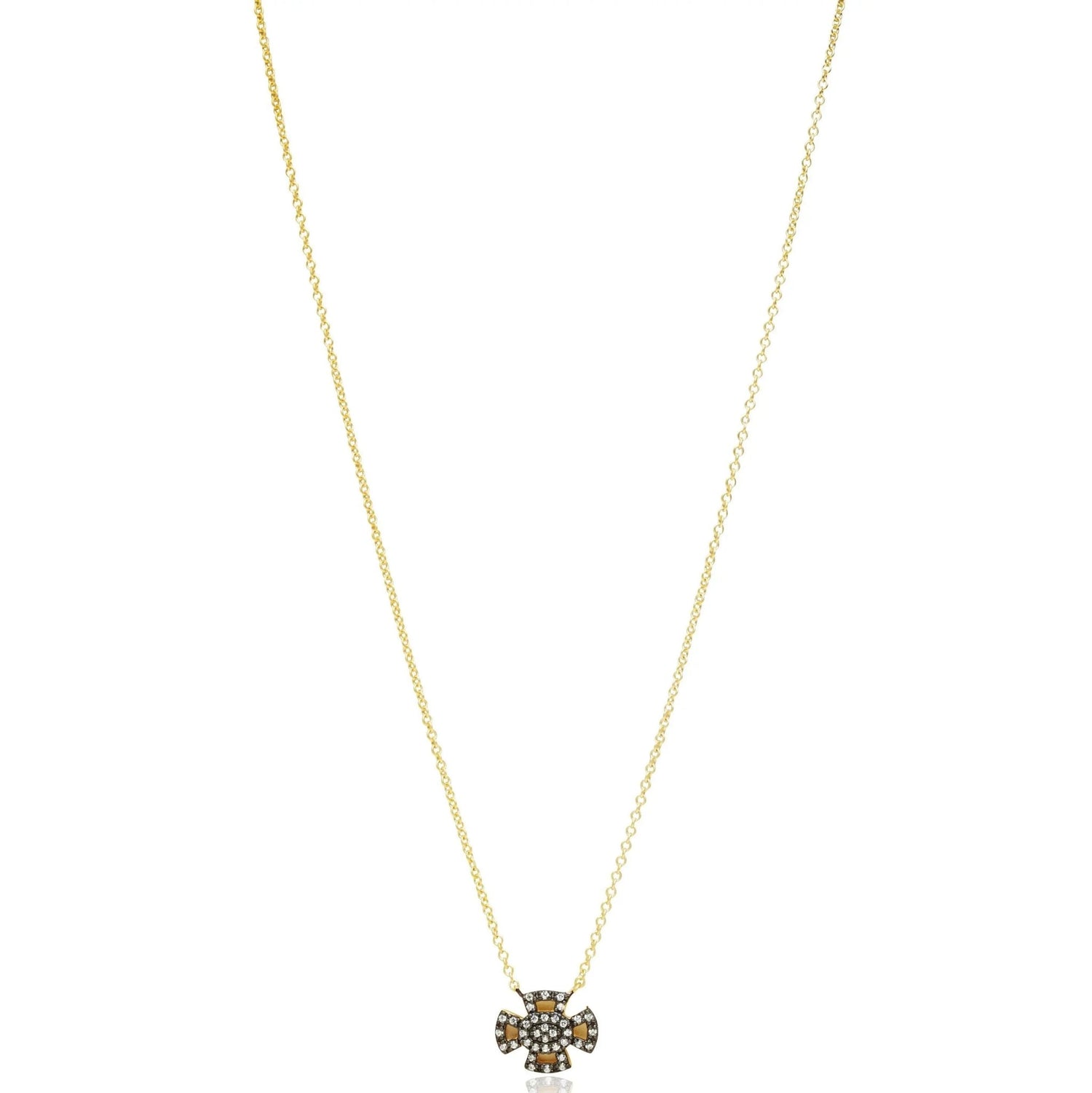 Pav̩ Cross Pendant Necklace - FREIDA ROTHMAN