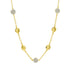 14KGoldandPlatinumonSterlingSilver Radiance 16" Station Necklace Radiance NECKLACE