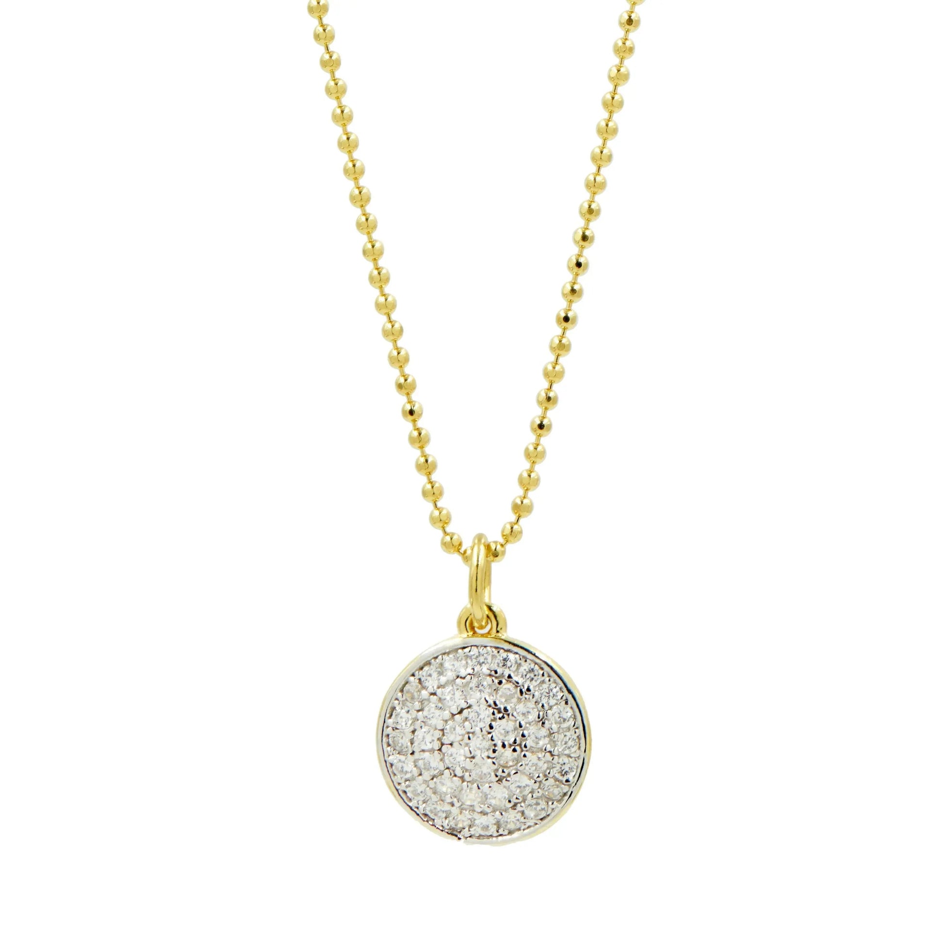 GoldSilver Radiance Pavé Pendant Necklace Radiance NECKLACE