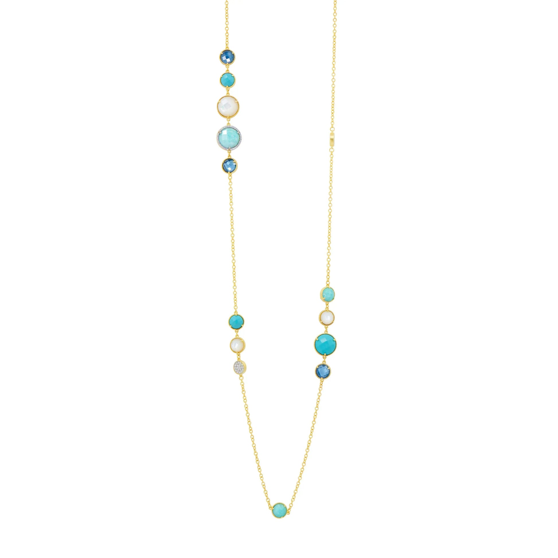  Shades of Hope Long Chain Necklace Brooklyn Coast NECKLACE