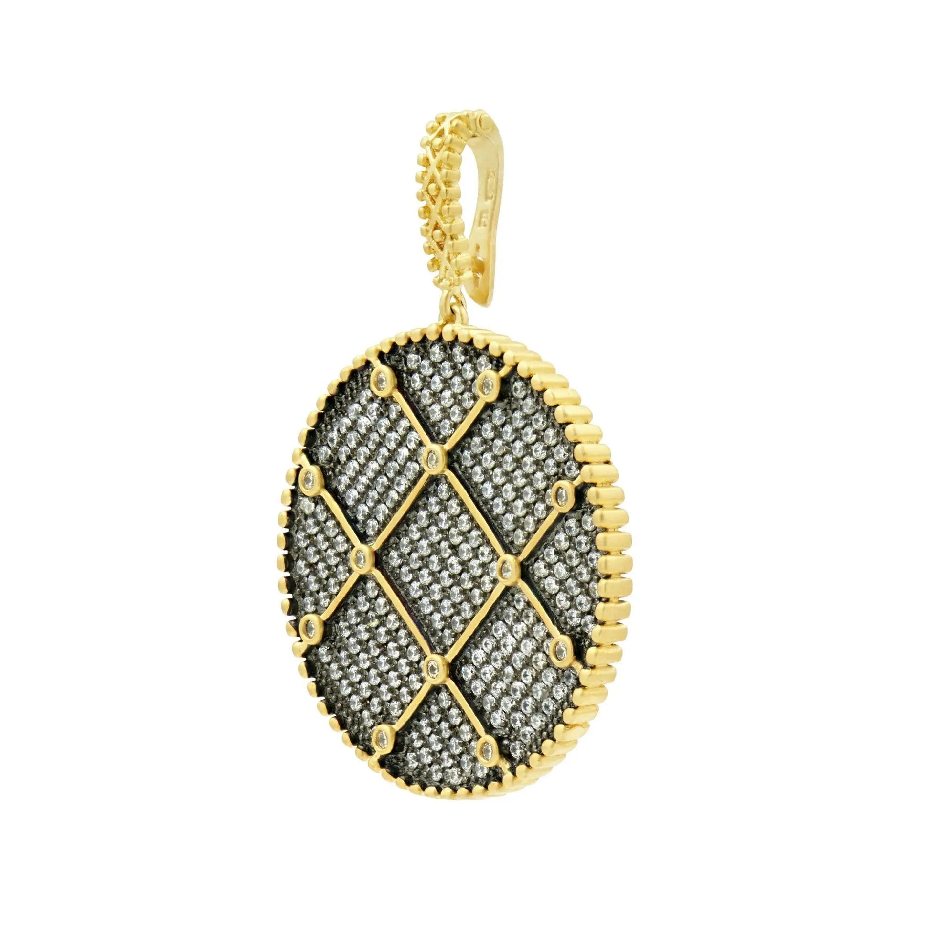 FREIDA ROTHMAN Signature Double Sided Pendant Necklace