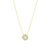 Platinumand14KGoldonSterlingSilver Single Stone Pendant Necklace FR Vault NECKLACE