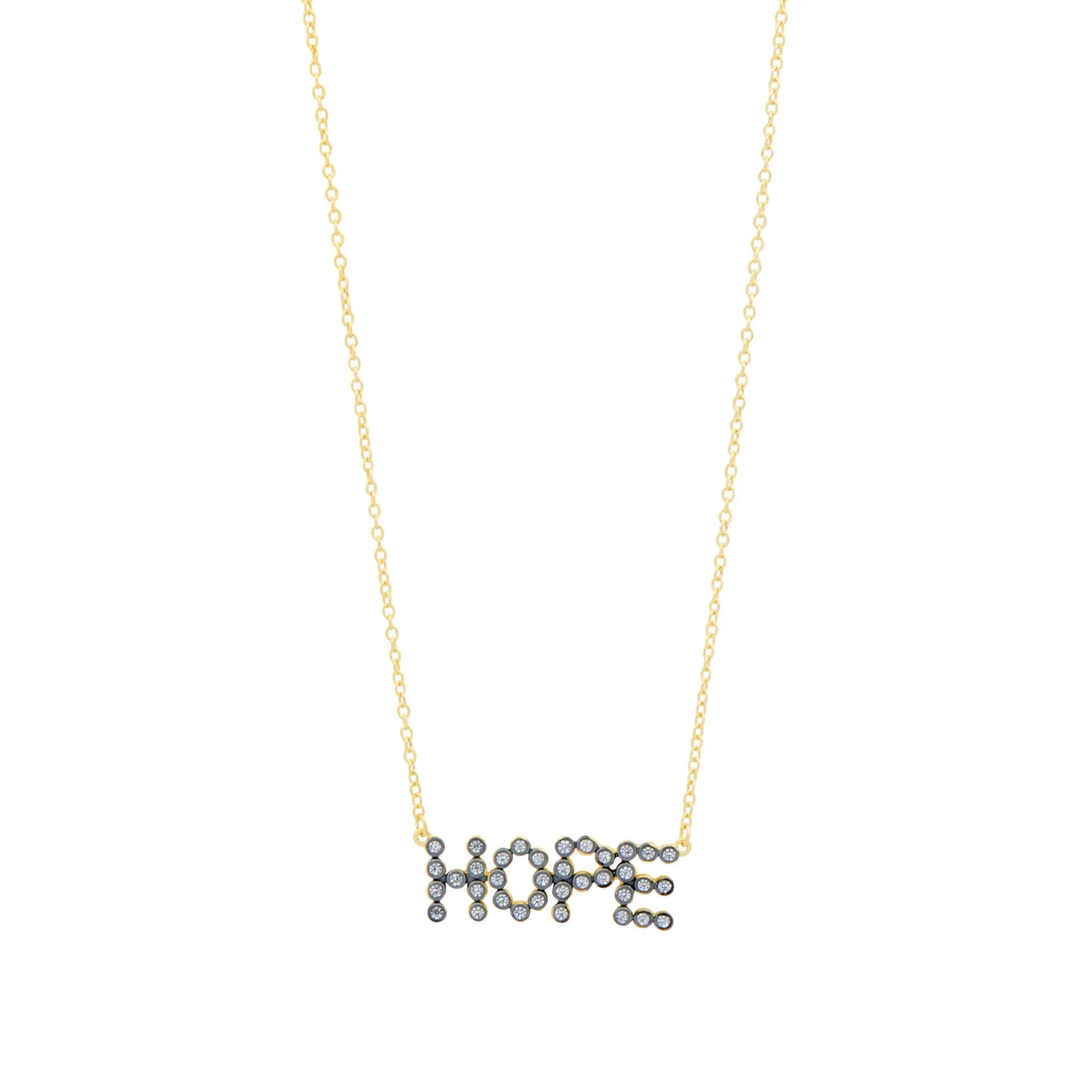 GoldBlack Sparkling Hope Necklace Women of Strength NECKLACE