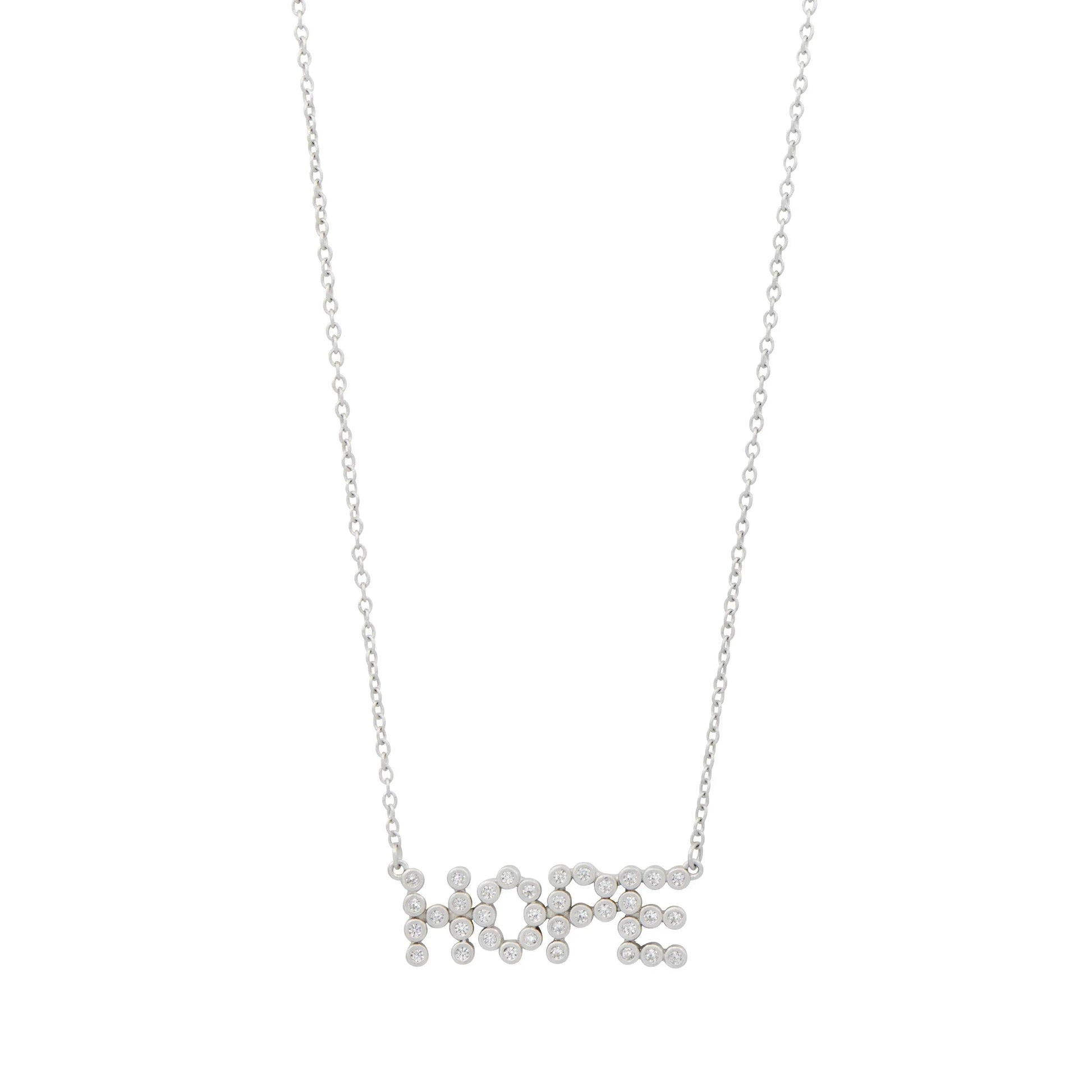 Silver Sparkling Hope Necklace Women of Strength NECKLACE