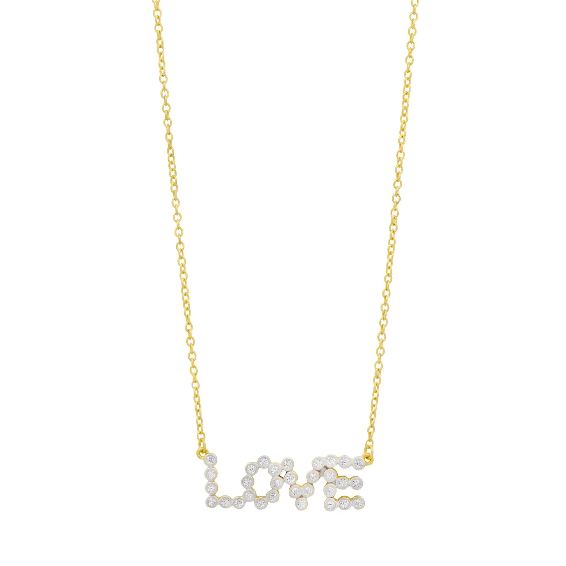GoldSilver Sparkling Love Necklace Women of Strength NECKLACE