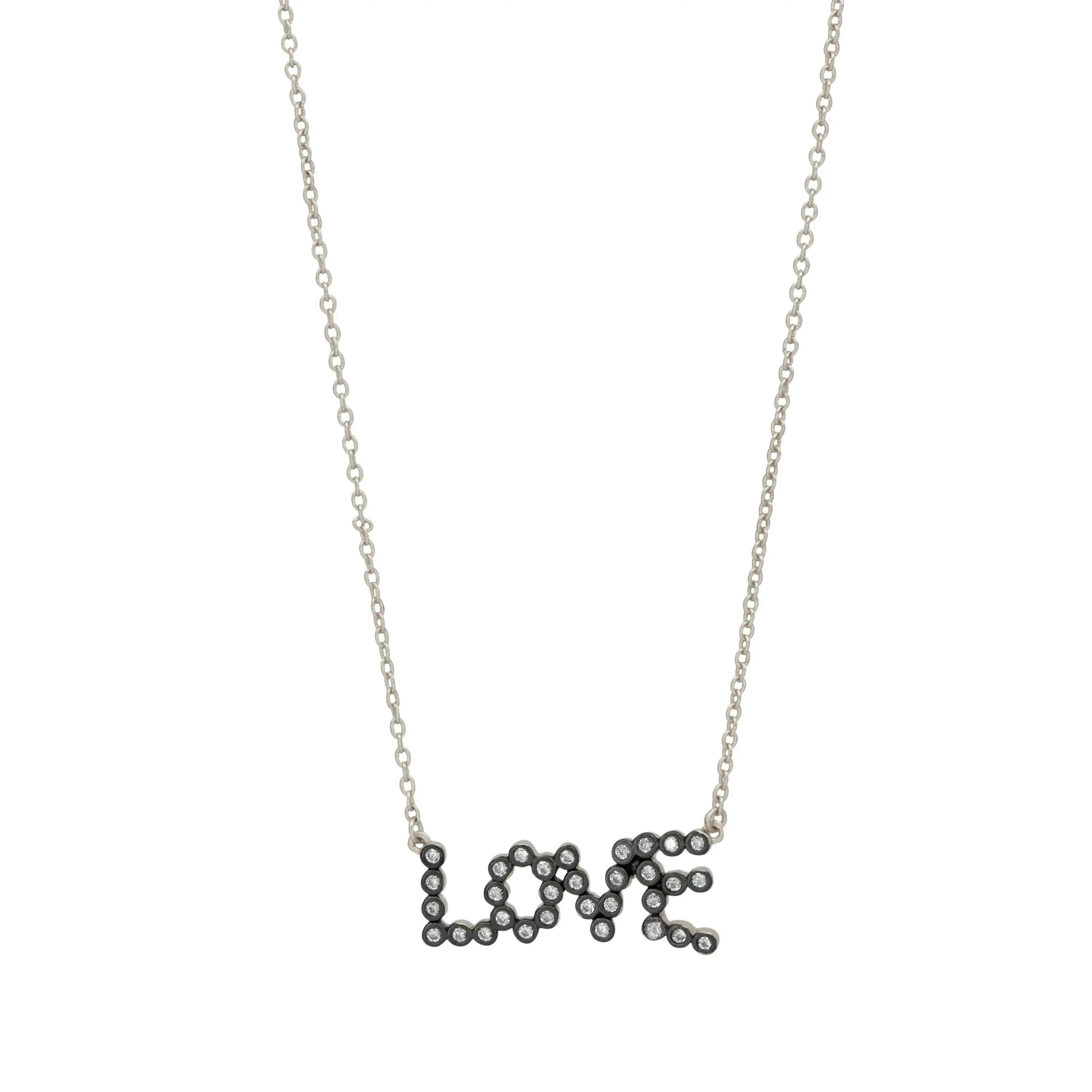 SilverandBlack Sparkling Love Necklace Women of Strength NECKLACE