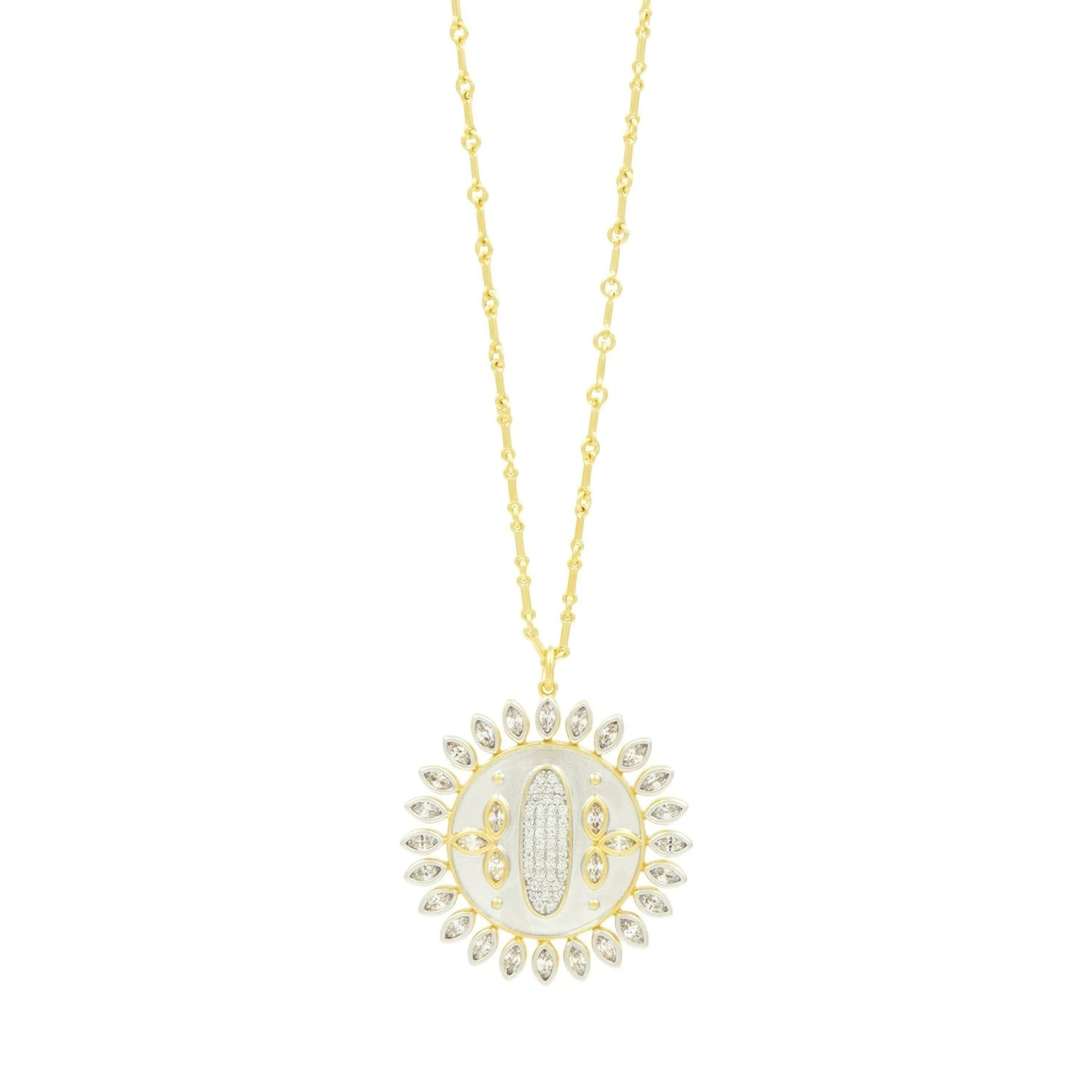 Starburst Disc Pendant Necklace - FREIDA ROTHMAN