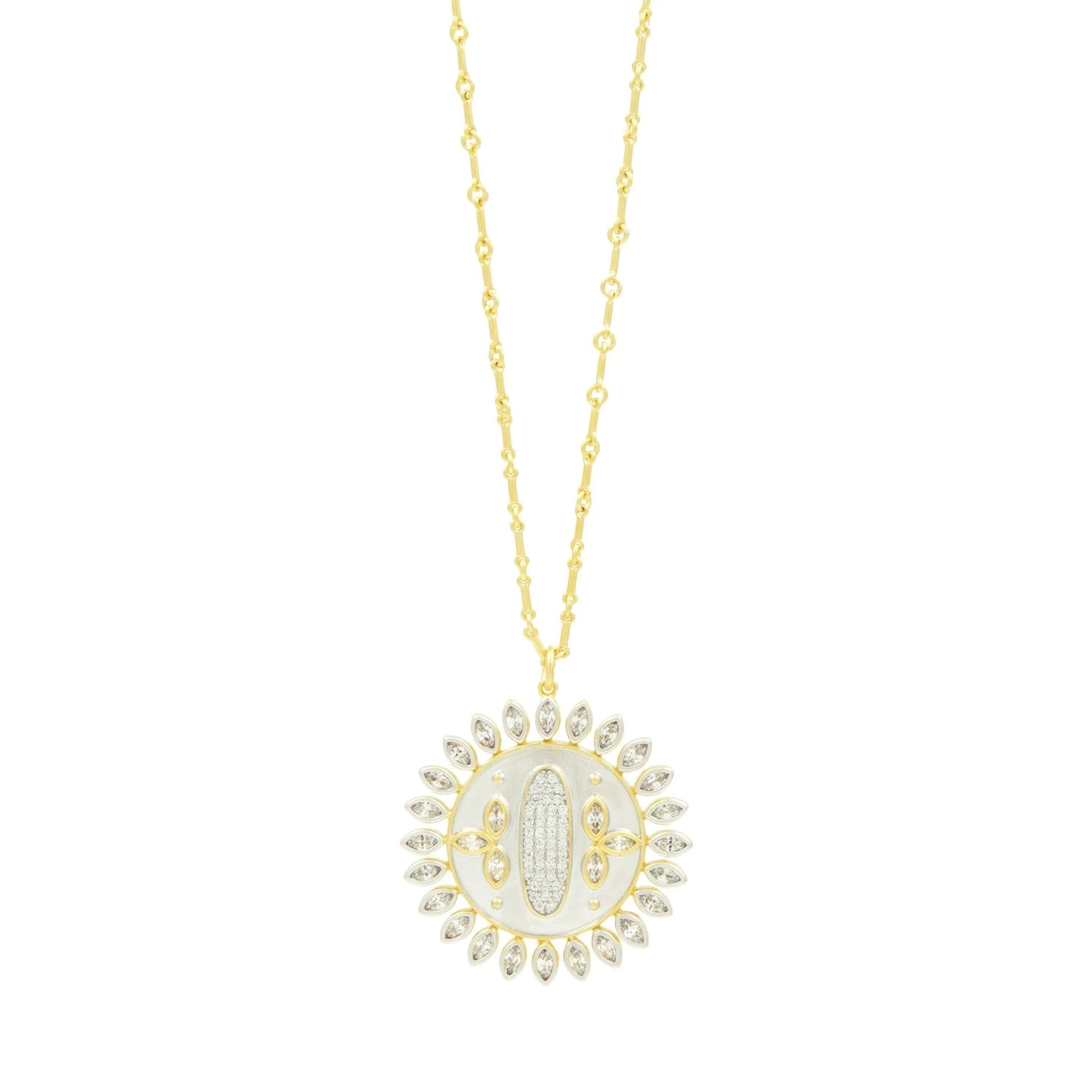 Starburst Disc Pendant Necklace - FREIDA ROTHMAN