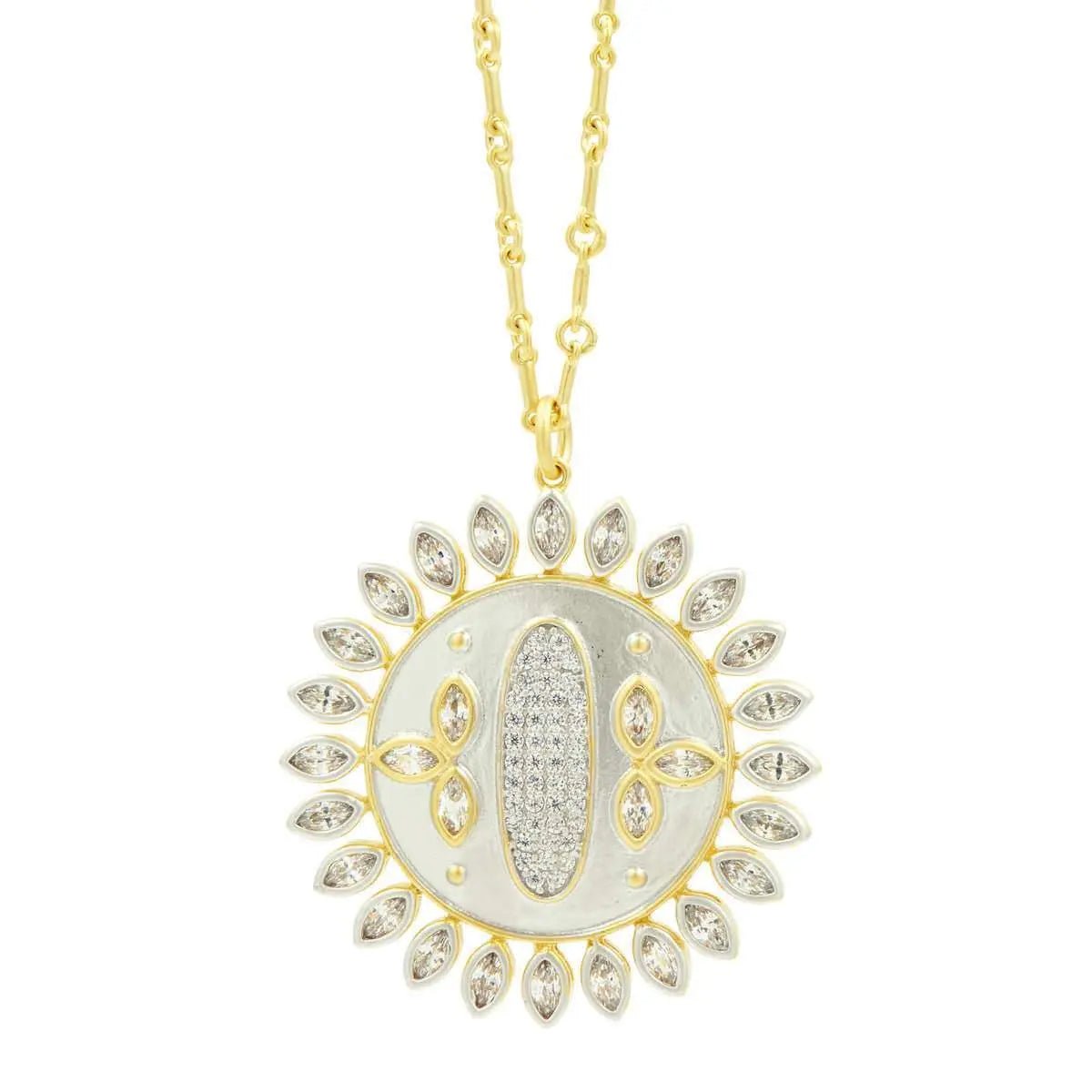 Starburst Disc Pendant Necklace - FREIDA ROTHMAN