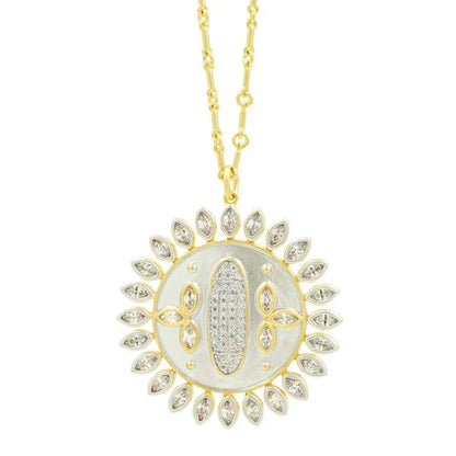 Starburst Disc Pendant Necklace - FREIDA ROTHMAN