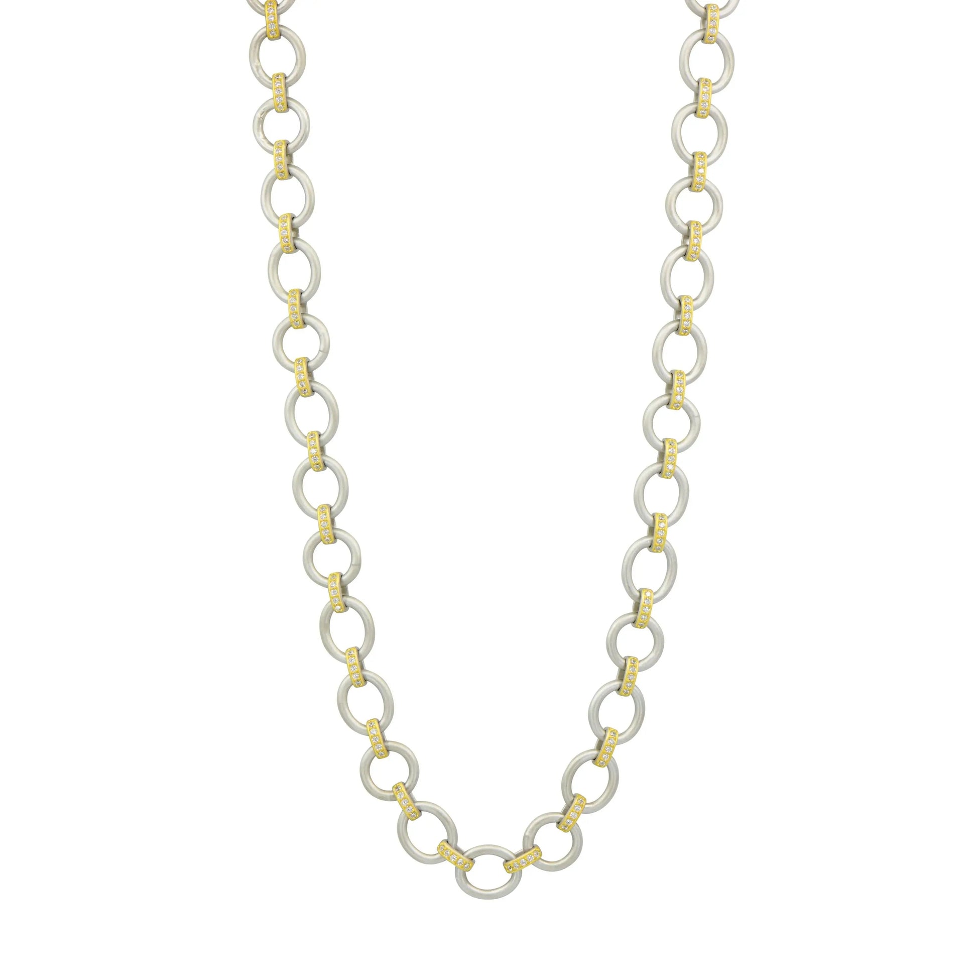  The Perfect Chunky Mixed Metal Link Necklace FR Signature Reimagined NECKLACE