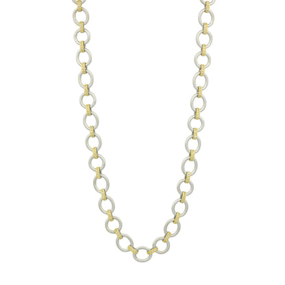  The Perfect Chunky Mixed Metal Link Necklace FR Signature Reimagined NECKLACE
