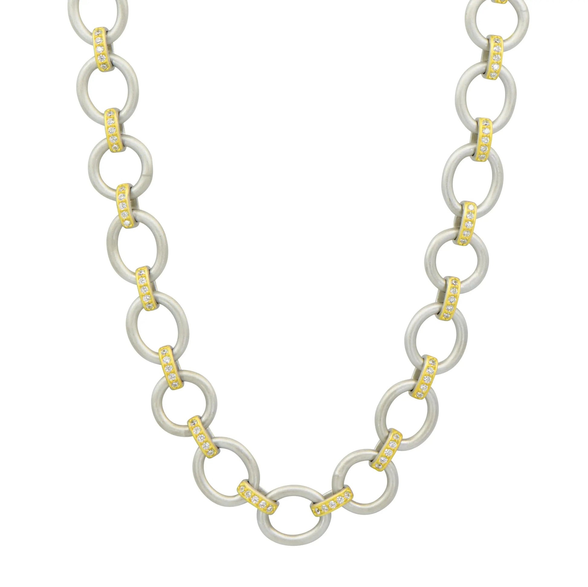 DefaultTitle The Perfect Chunky Mixed Metal Link Necklace FR Signature Reimagined NECKLACE