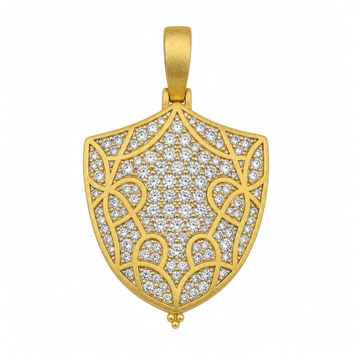 Pavé Shield of Love Pendant