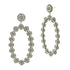 Industrial Finish Large Pav̩ Oval Drops - FREIDA ROTHMAN