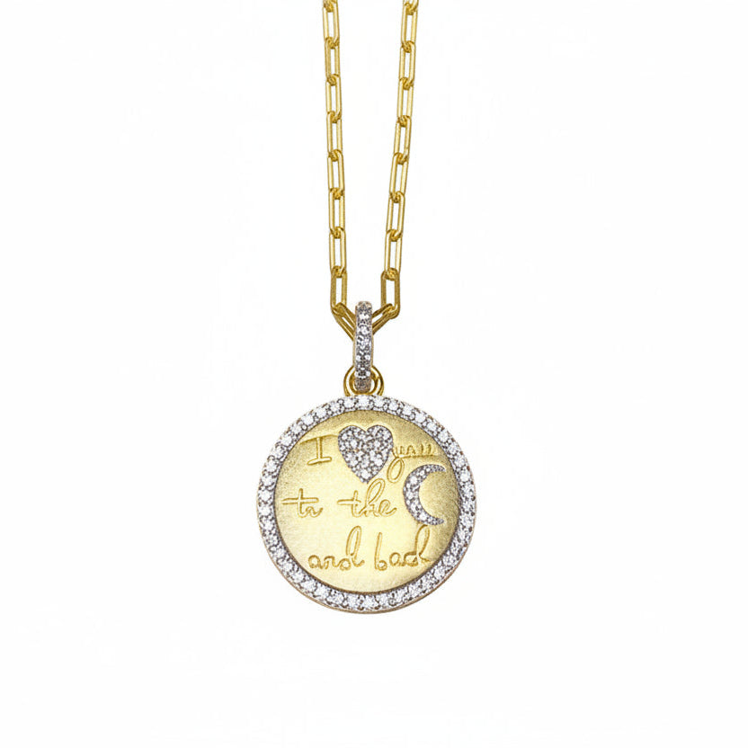 I Love You to the Moon and Back Necklace - FREIDA ROTHMAN