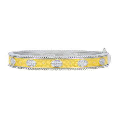  Stack This! Oval Eternity Hinged Bangle FR Signature Reimagined BRACELET