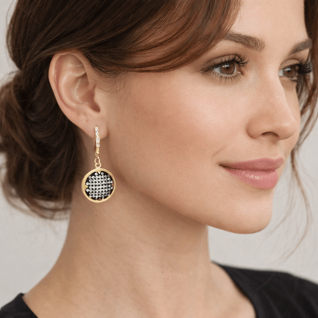 Signature Times Square Pavé Lever Back Earrings - FREIDA ROTHMAN