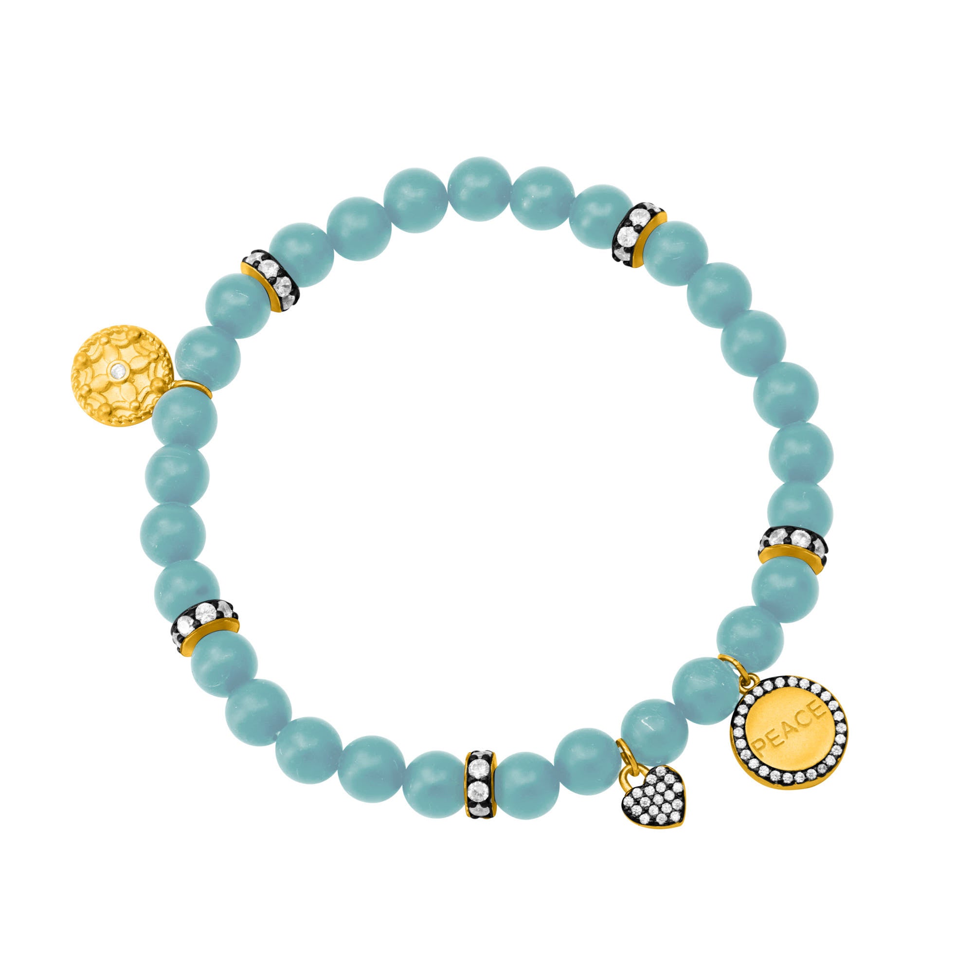 The PEACE Beaded Stretch Bracelet