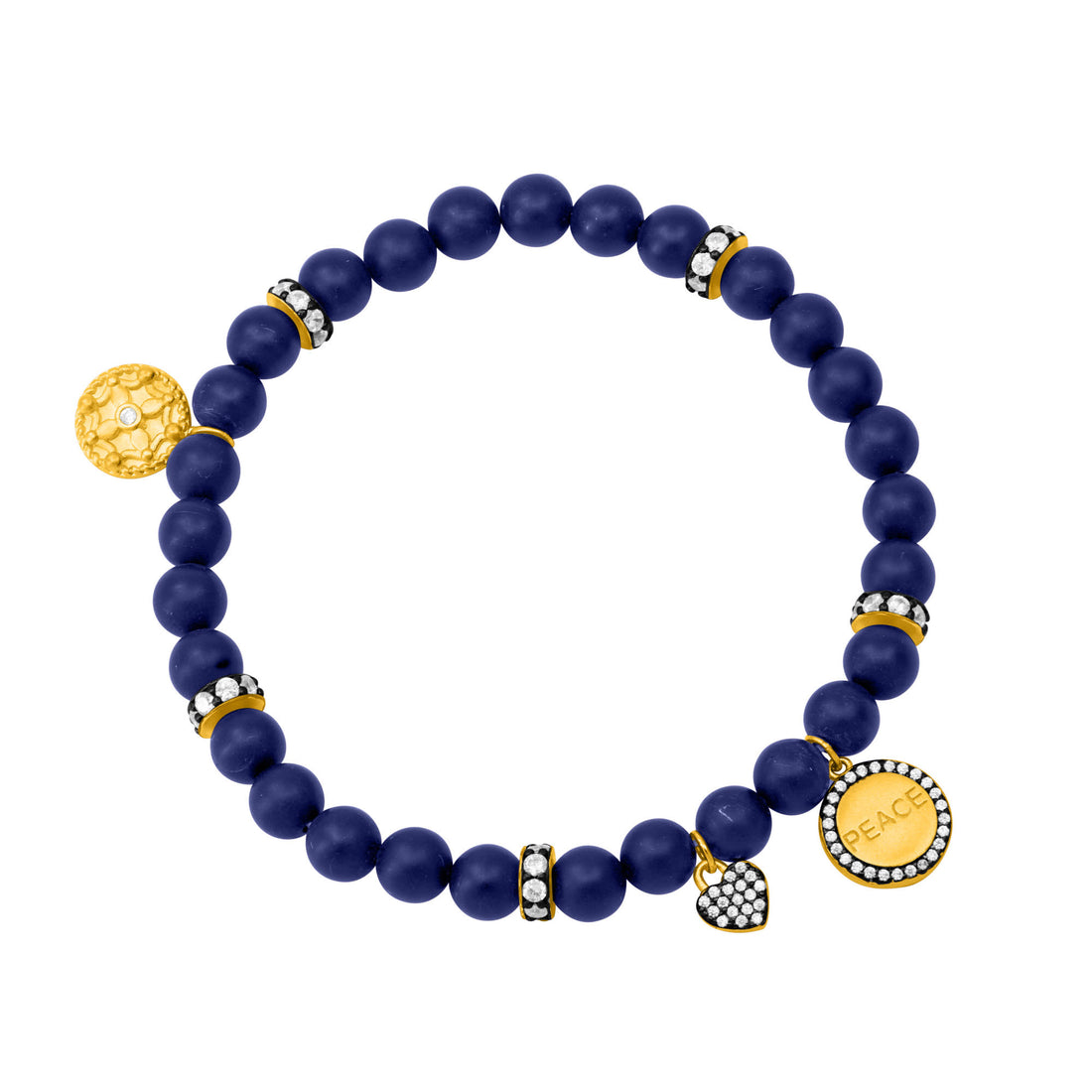 The PEACE Beaded Stretch Bracelet