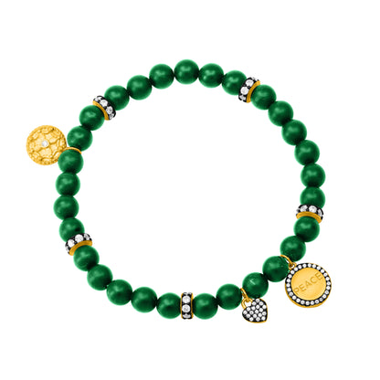 The PEACE Beaded Stretch Bracelet