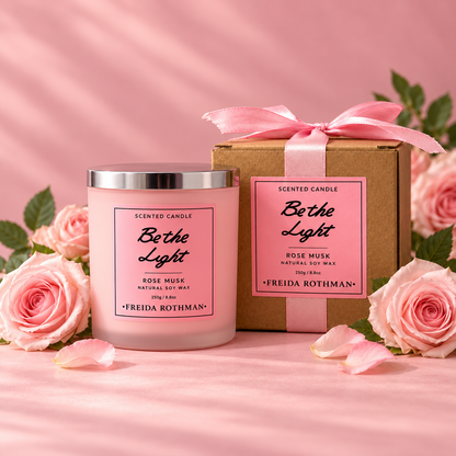 Be the Light Rose Musk Candle