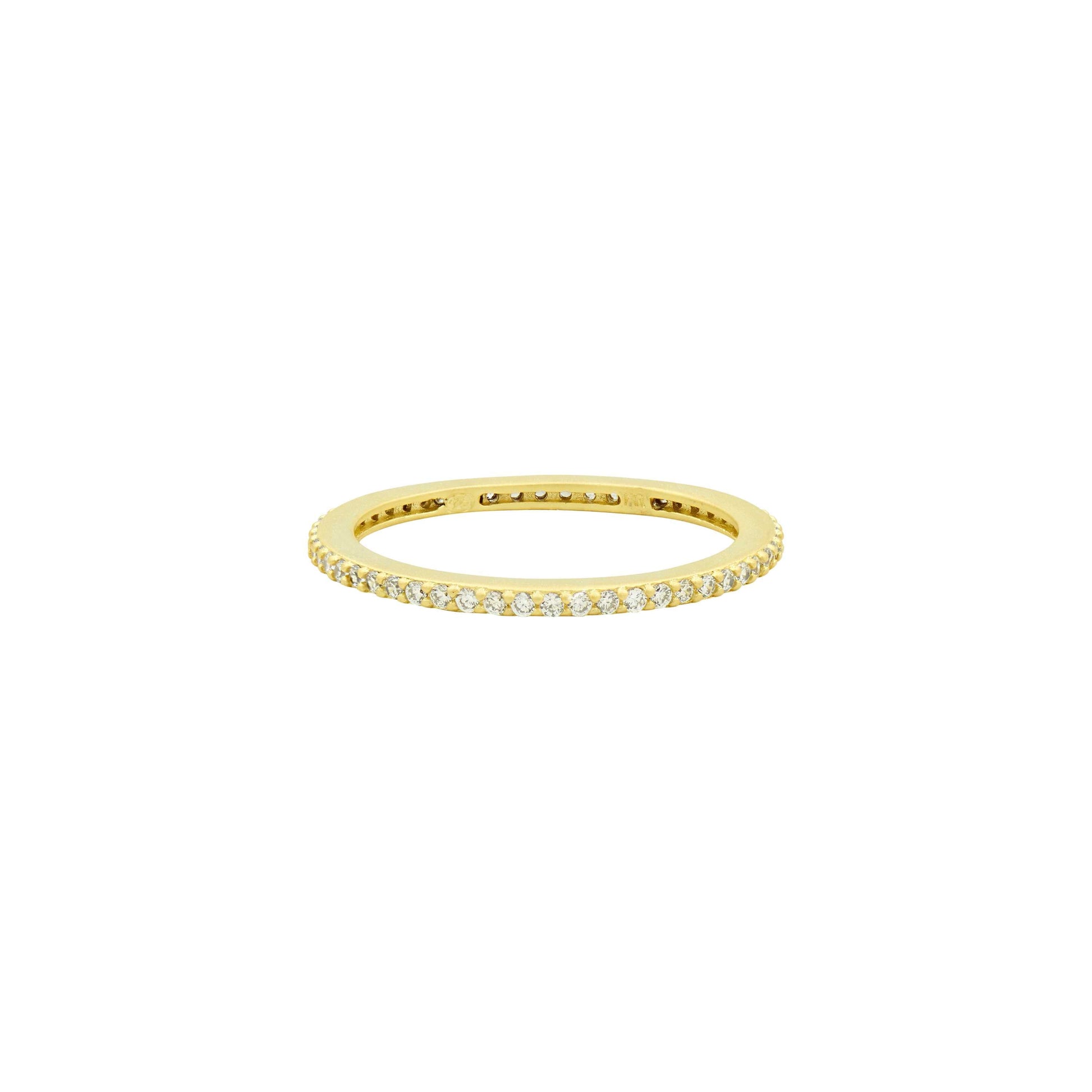AllGold9 All Pavé Stack Ring RINGS FOR STACKING RING