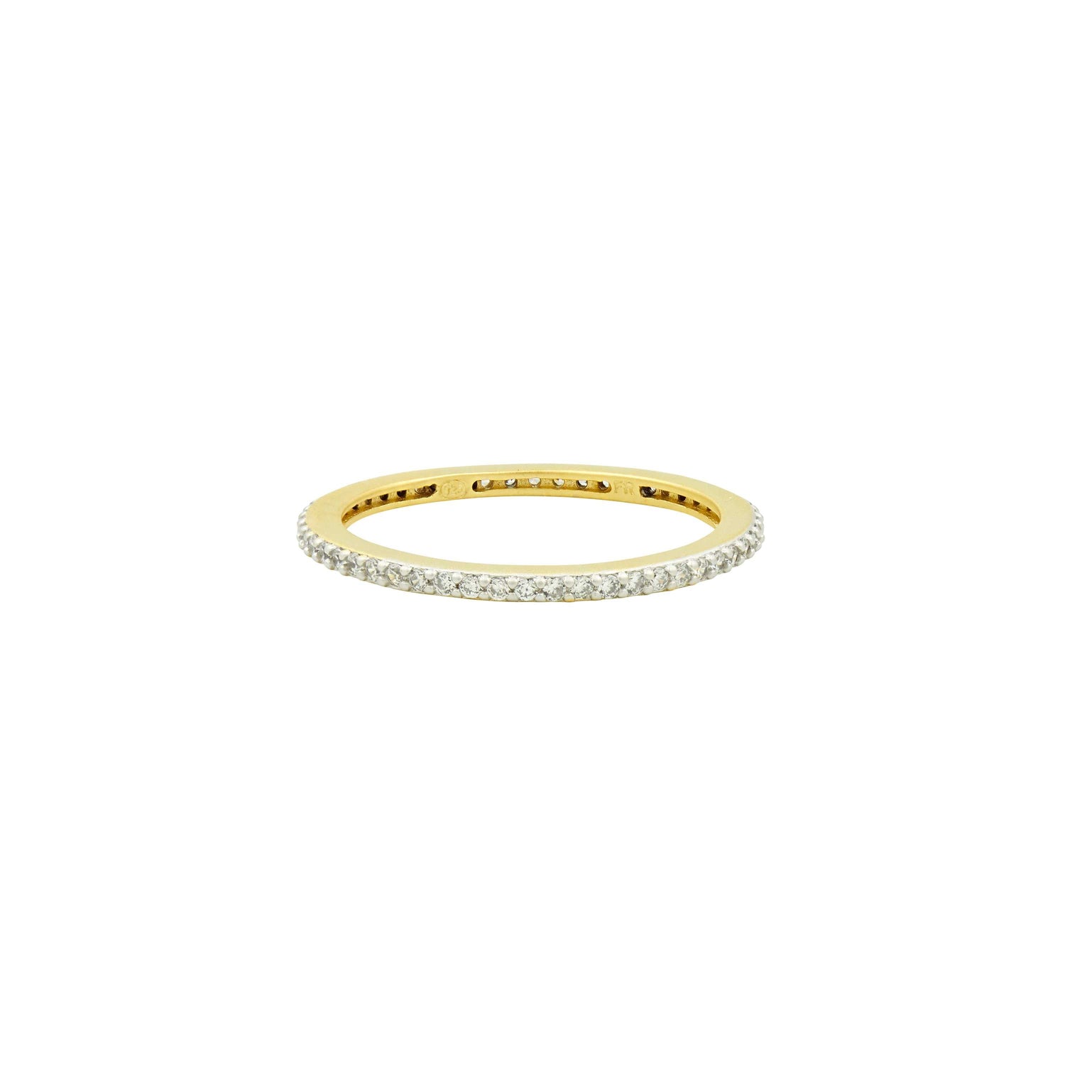 GoldSilver9 All Pavé Stack Ring RINGS FOR STACKING RING