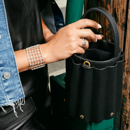  Cobblestone 3-Stack Ring Industrial Finish RING