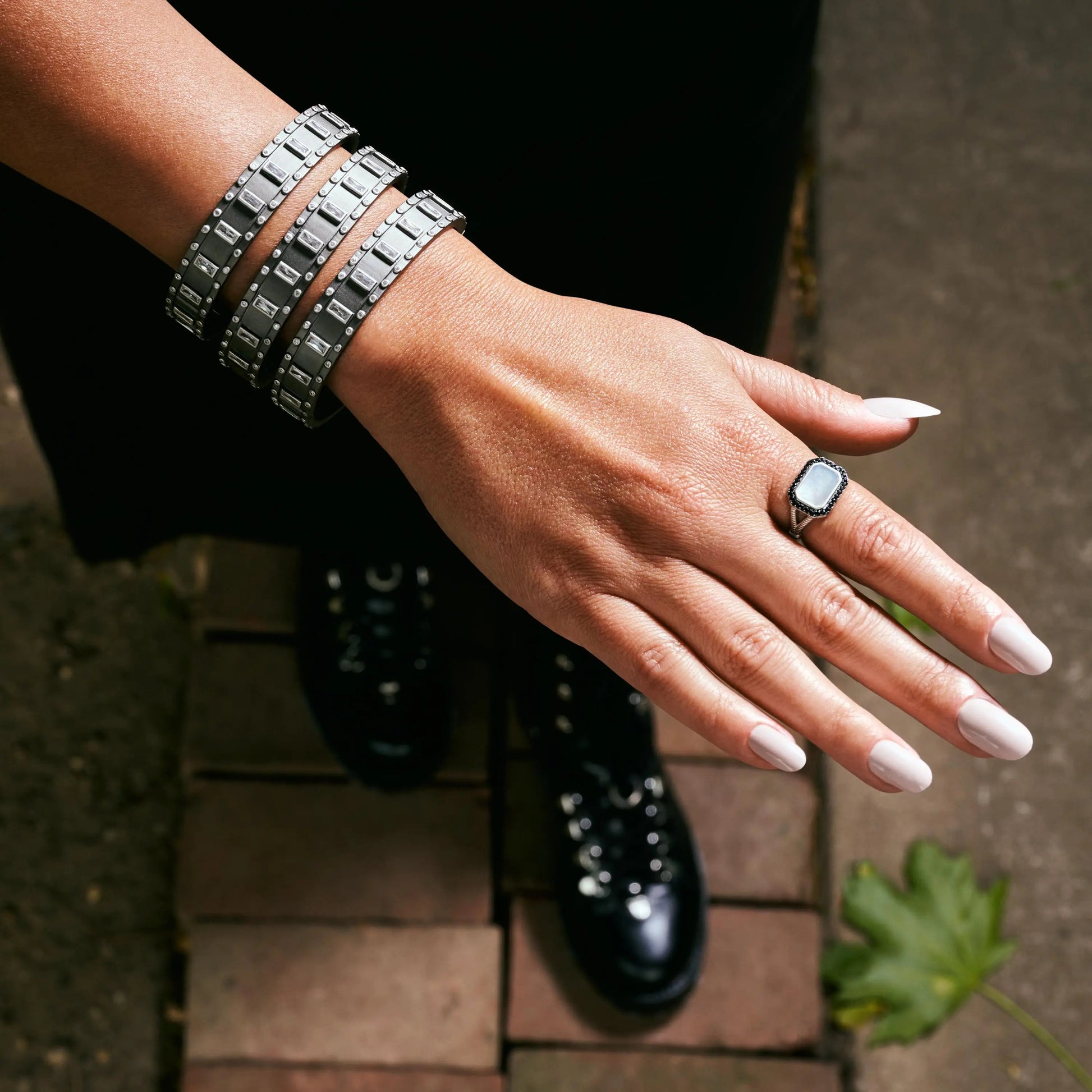  Cobblestone Cocktail Ring Industrial Finish RING
