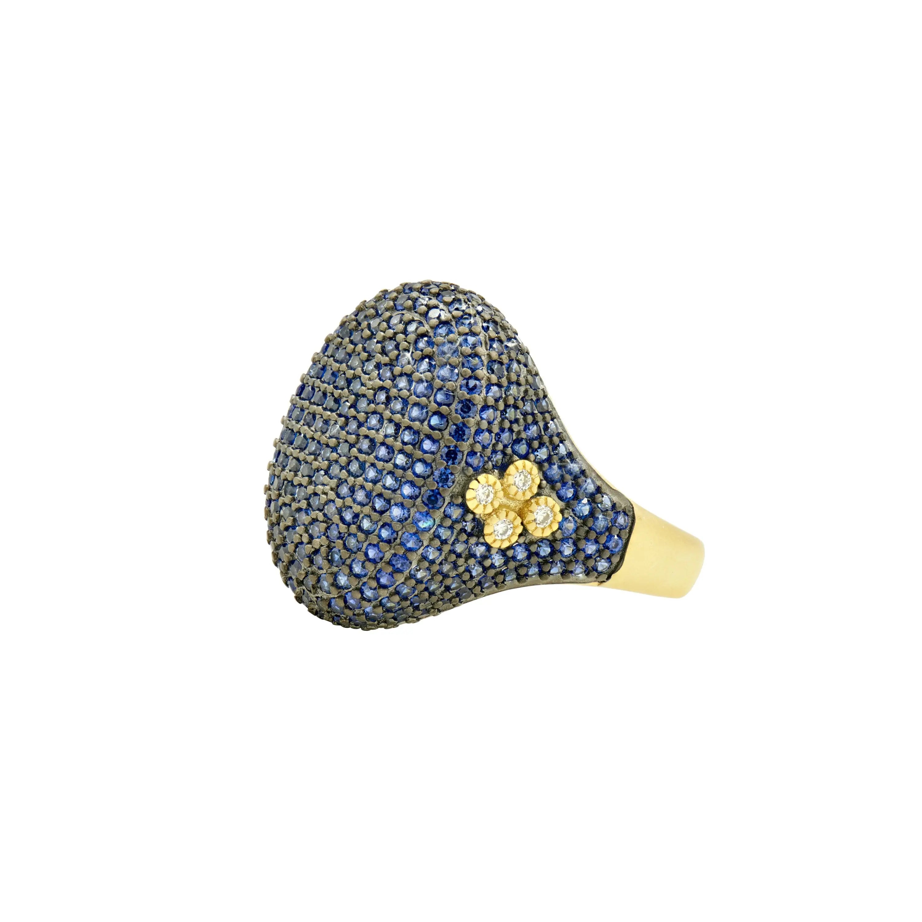  FREIDA ROTHMAN Midnight Blue Pavé Cocktail Ring Midnight RING