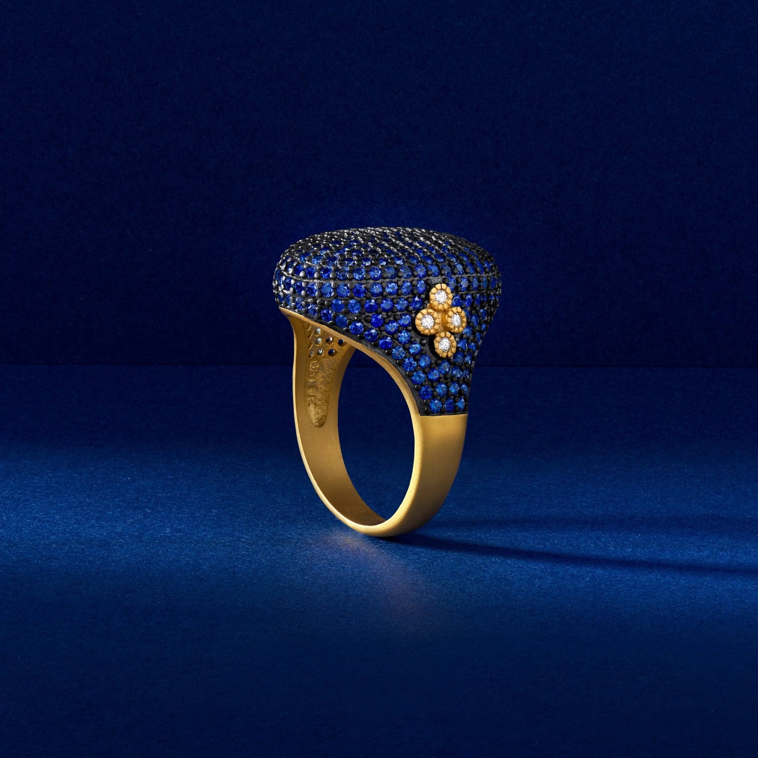  FREIDA ROTHMAN Midnight Blue Pavé Cocktail Ring Midnight RING
