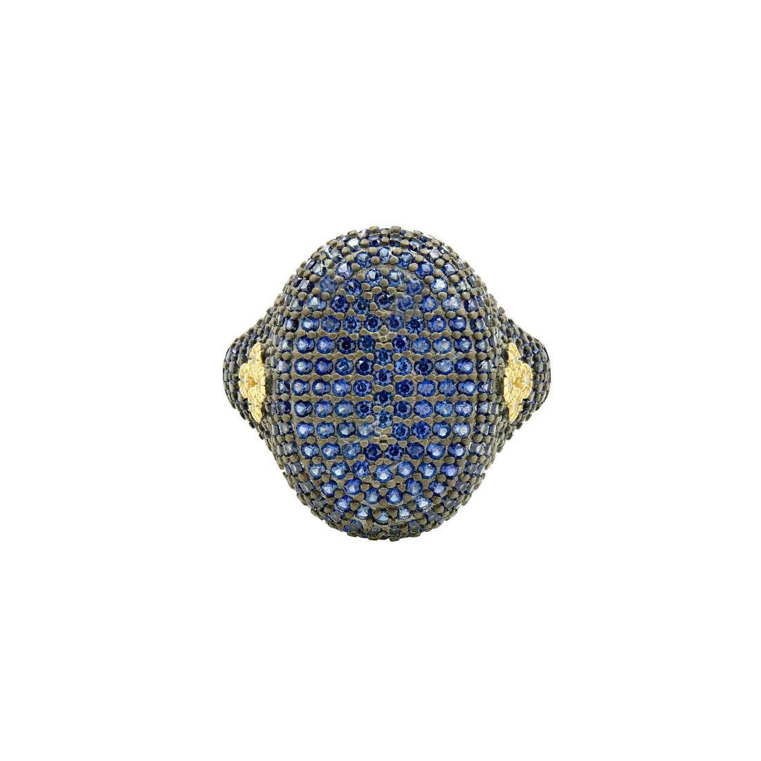 Matte5GoldBlack FREIDA ROTHMAN Midnight Blue Pavé Cocktail Ring Midnight RING