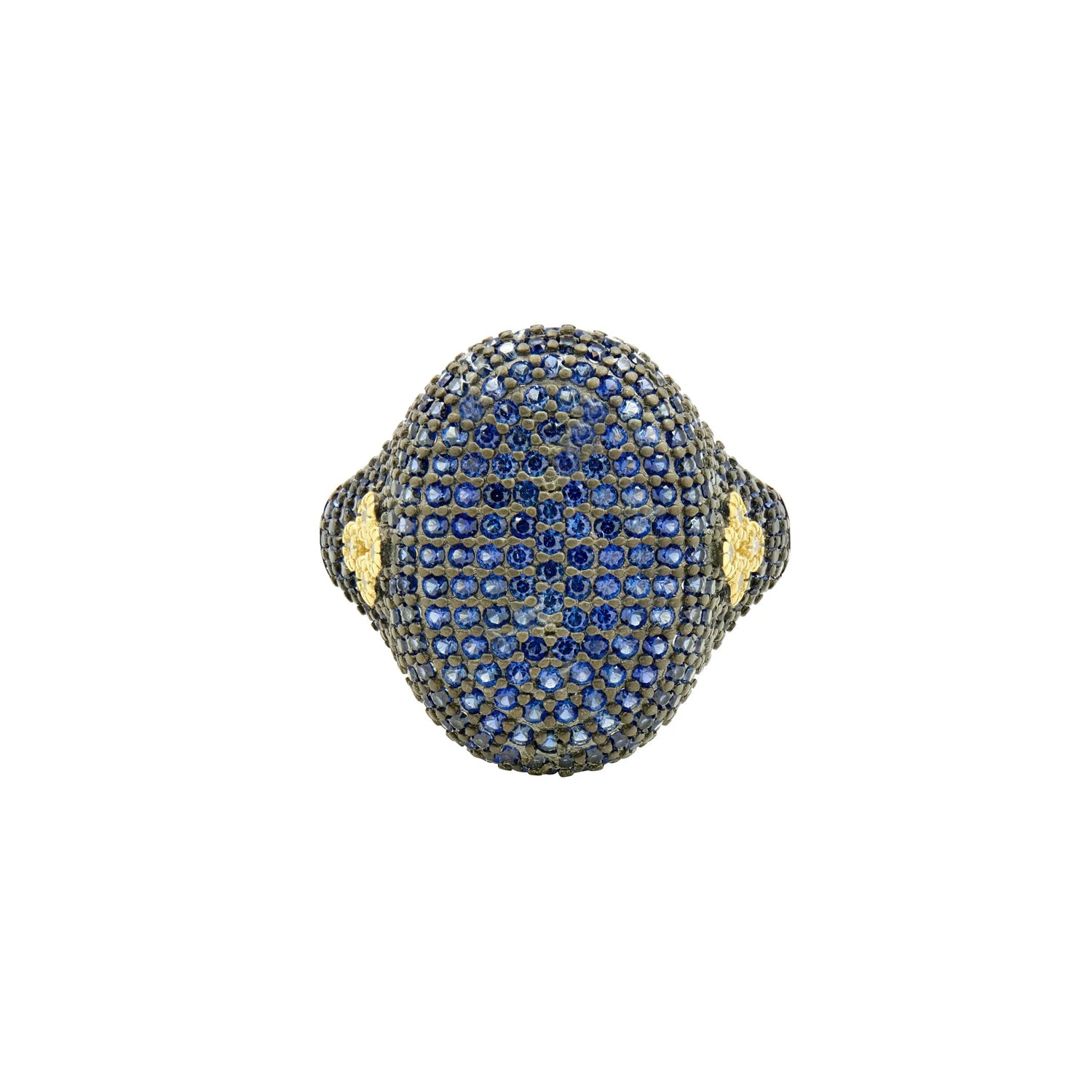Matte5GoldBlack FREIDA ROTHMAN Midnight Blue Pavé Cocktail Ring Midnight RING