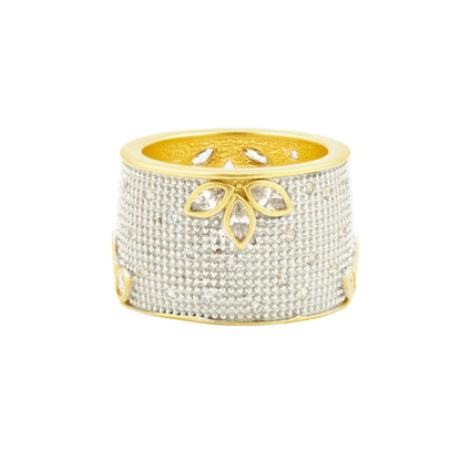 Fleur Bloom All Over Cigar Band Ring - FREIDA ROTHMAN