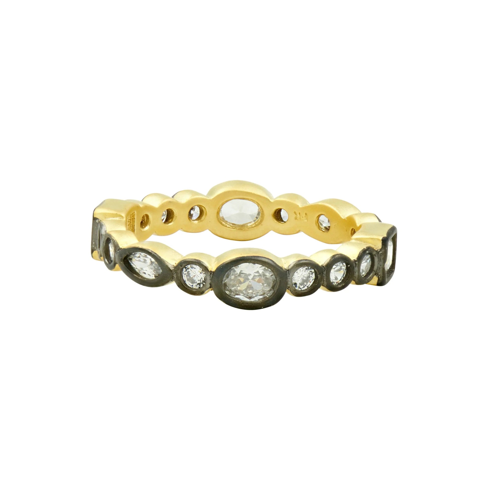 GoldBlack9 Mixed Shape Radiance Ring RINGS FOR STACKING RING
