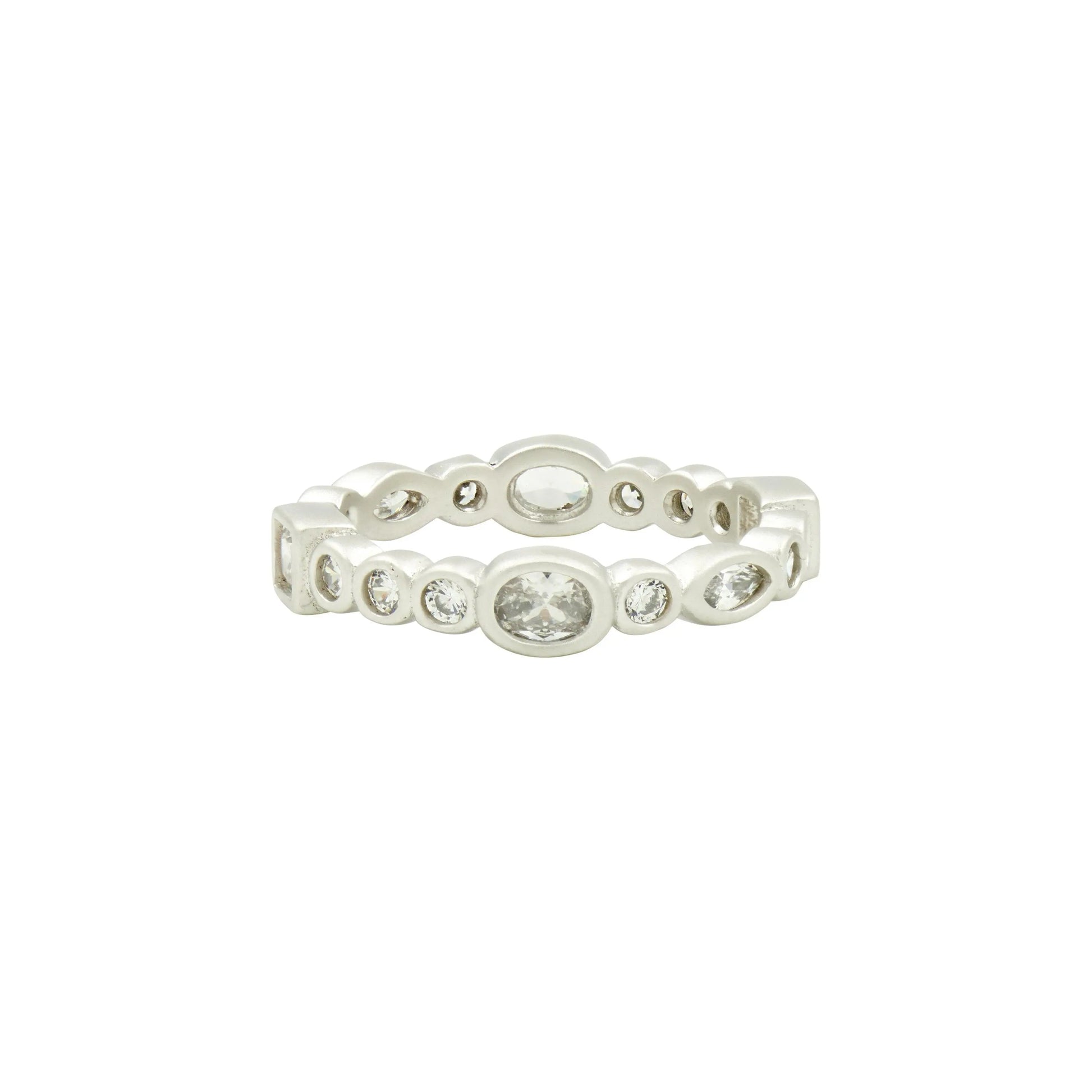 Silver9 Mixed Shape Radiance Ring RINGS FOR STACKING RING