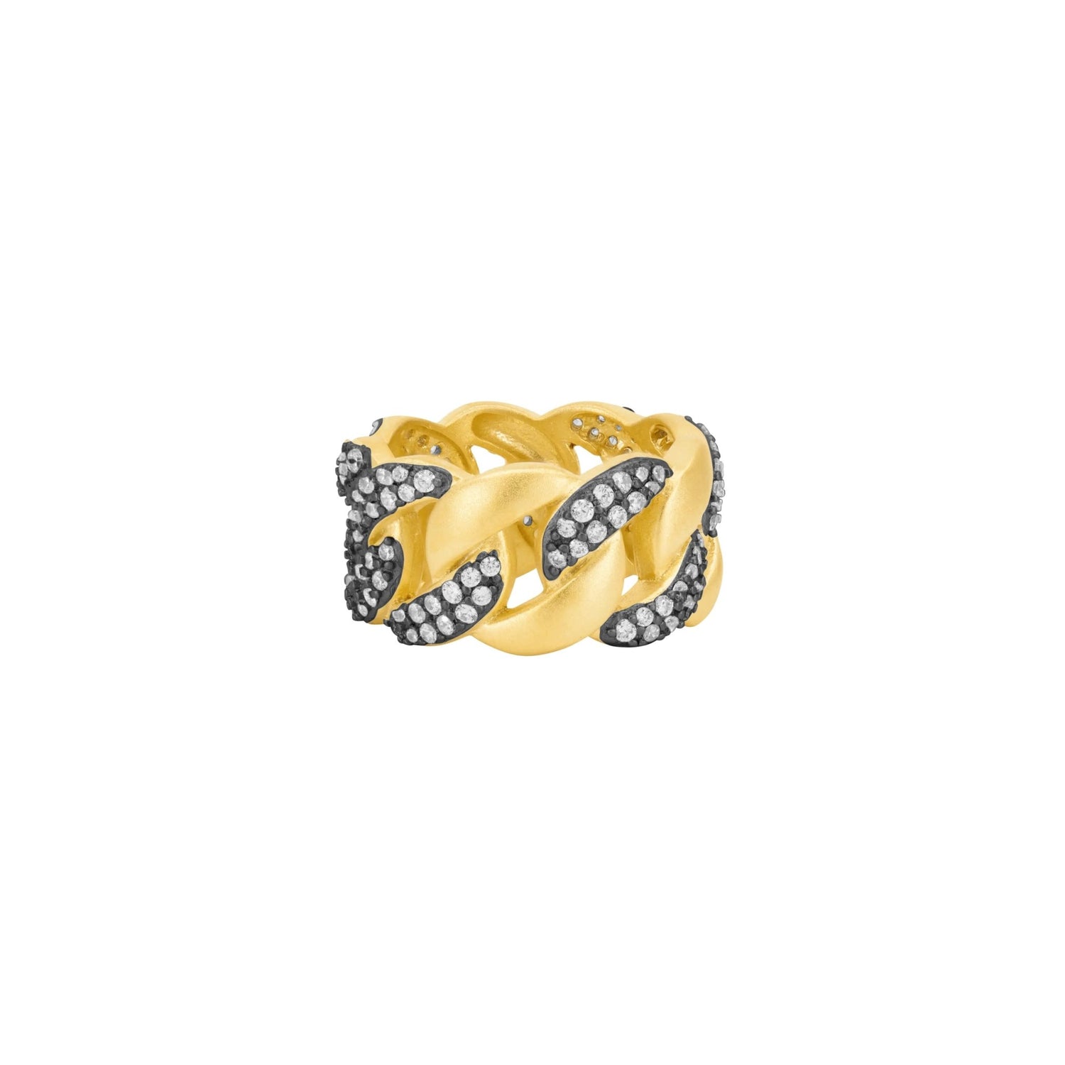 Pavé Chain Link Ring - FREIDA ROTHMAN