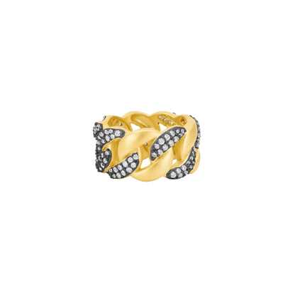 Pavé Chain Link Ring - FREIDA ROTHMAN