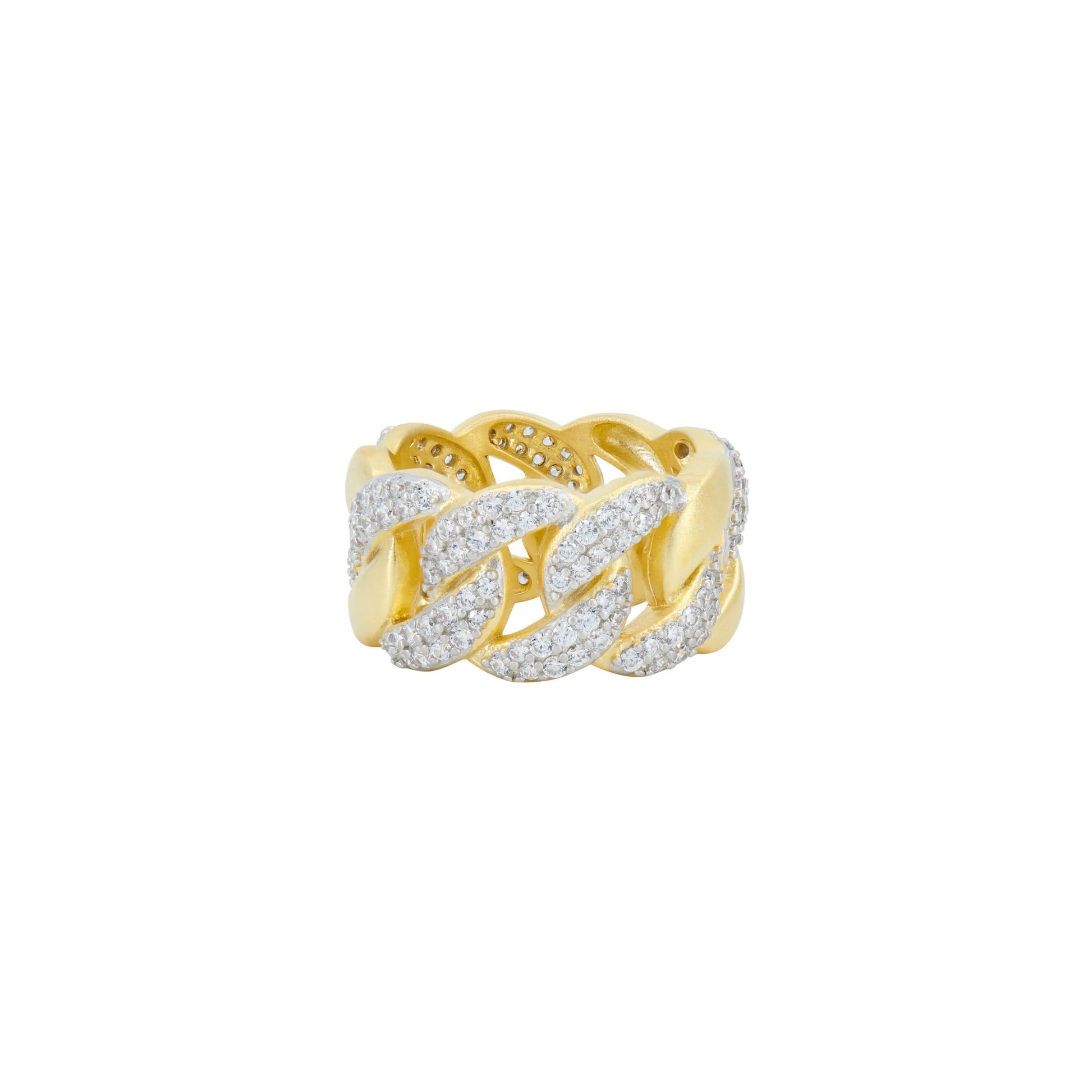 9 Pavé Chain Link Ring Armor of Hope RING