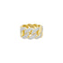 9 Pavé Chain Link Ring Armor of Hope RING