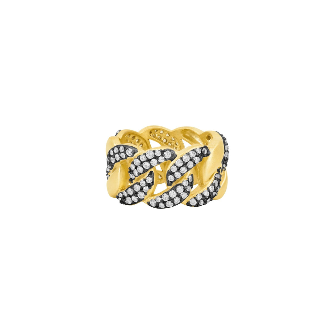 Pavé Chain Link Ring - FREIDA ROTHMAN
