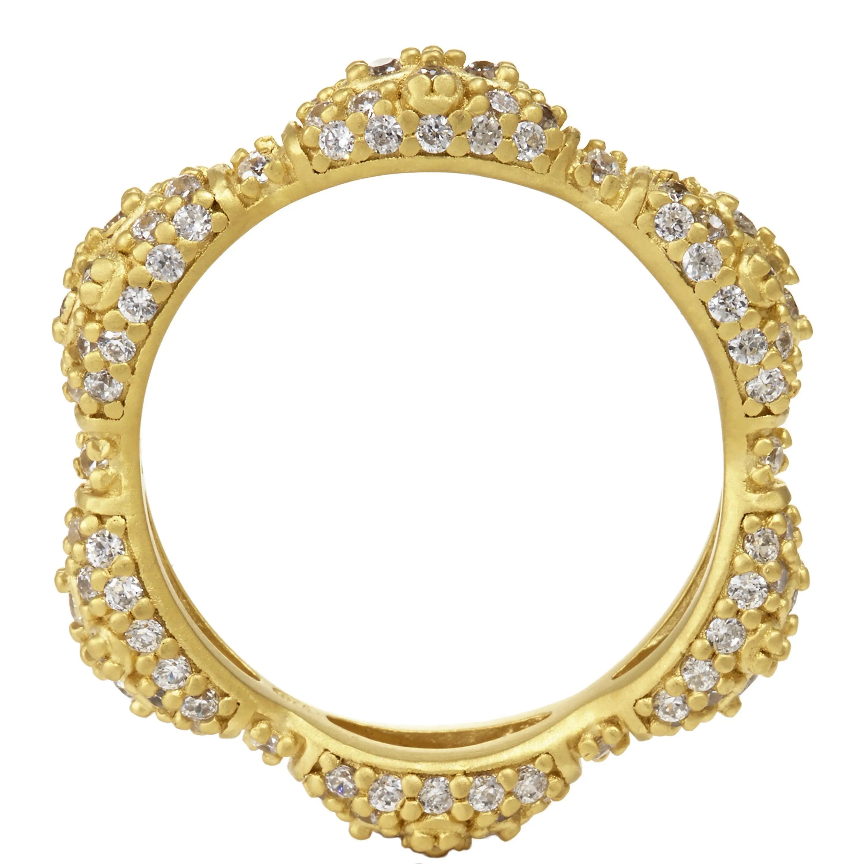 Marquise Clover Eternity Band Ring