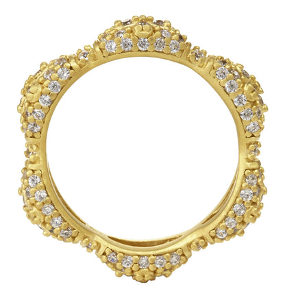 Marquise Clover Eternity Band Ring