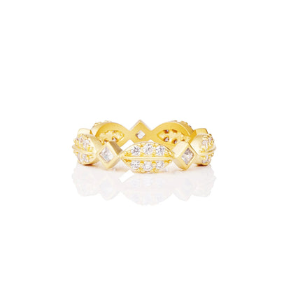 Two-Tone Mixed Shape Ring